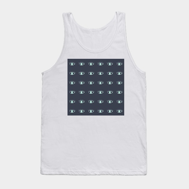 Pattern with human eye Tank Top by DanielK